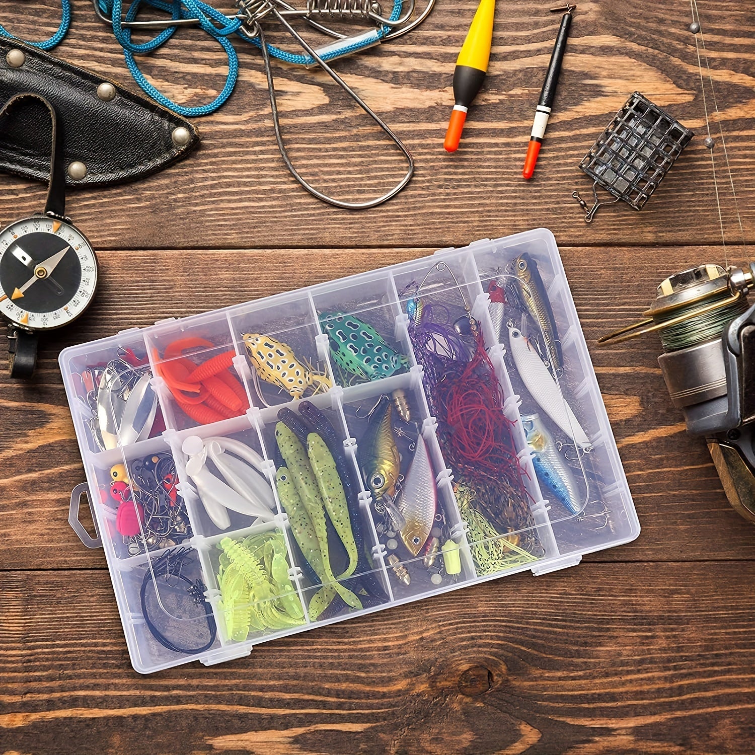 3 Pack 36 Grids Plastic Storage Box Divider Earring Bead Fishing Gear Jewelry
