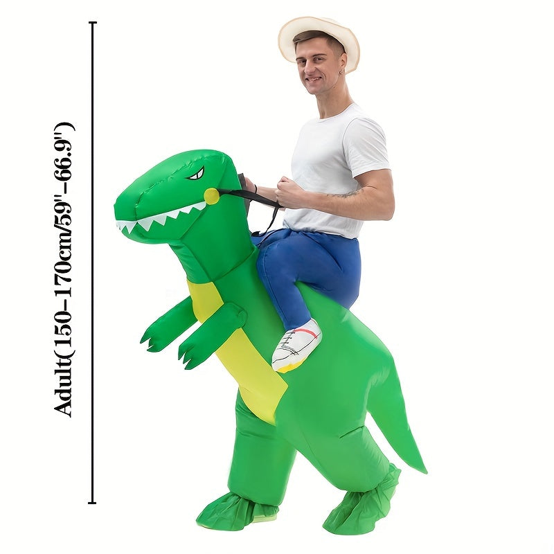 Funny Riding Dinosaur Inflatable Suit Costume