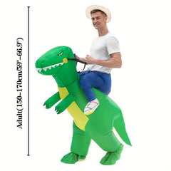 Funny Riding Dinosaur Inflatable Suit Costume