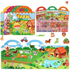 Kids Theme Sticker Book Creative Jelly Stickers