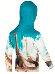 Kids Dinosaur Hoodie Sweatshirt Pullover Long Sleeve Unisex Tops