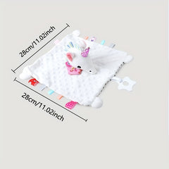 Baby Easter Rabbit Doll Soothing Toy Security Blanket For 0-3 Years Old