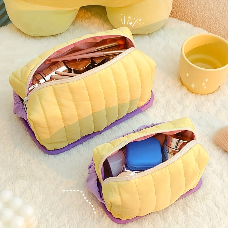 Makeup Bag Toast Bread Type Wash Bag for Business Trips