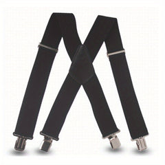  Wide Men's Suspenders High Elastic Adjustable 4 Strong Clips Suspender