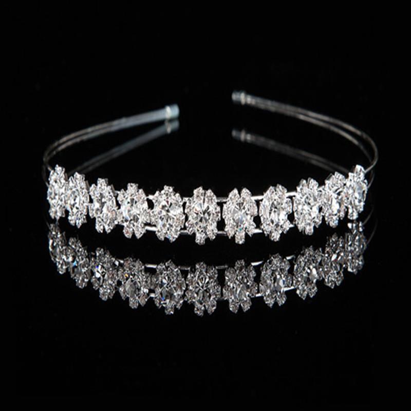 Sparkly Crystal Headband Crown Hair Accessories for Women Girls