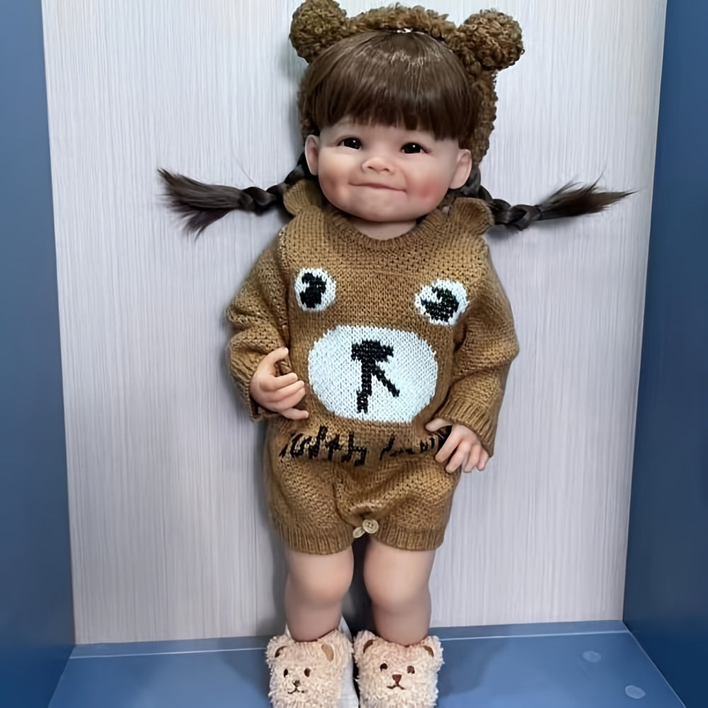 Raya Vinyl Body Doll with NPK55 Fully Covered Hair Toy for Christmas