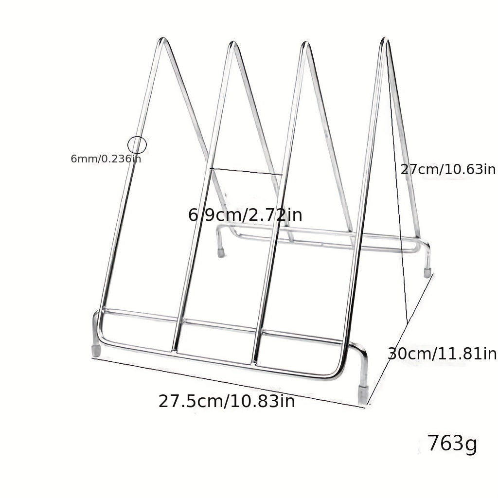 Stainless Steel Floor Standing Chopping Board Rack Kitchen Storage Rack