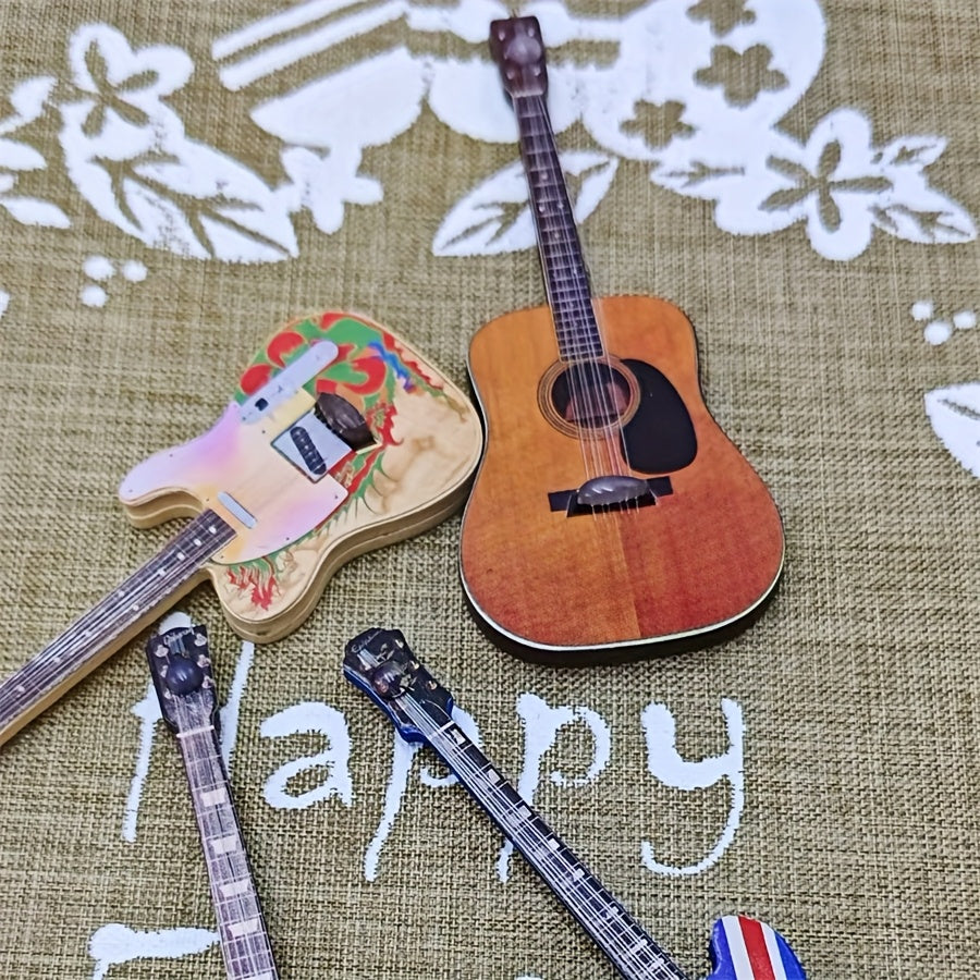 Dollhouse Guitar Model Ornament Micro Scale Home Decor