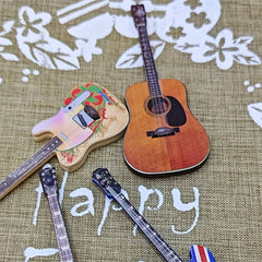 Dollhouse Guitar Model Ornament Micro Scale Home Decor