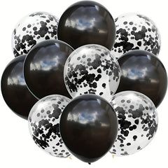 10pcs Latex Balloons & Confetti Balloons Mix for Party Decoration