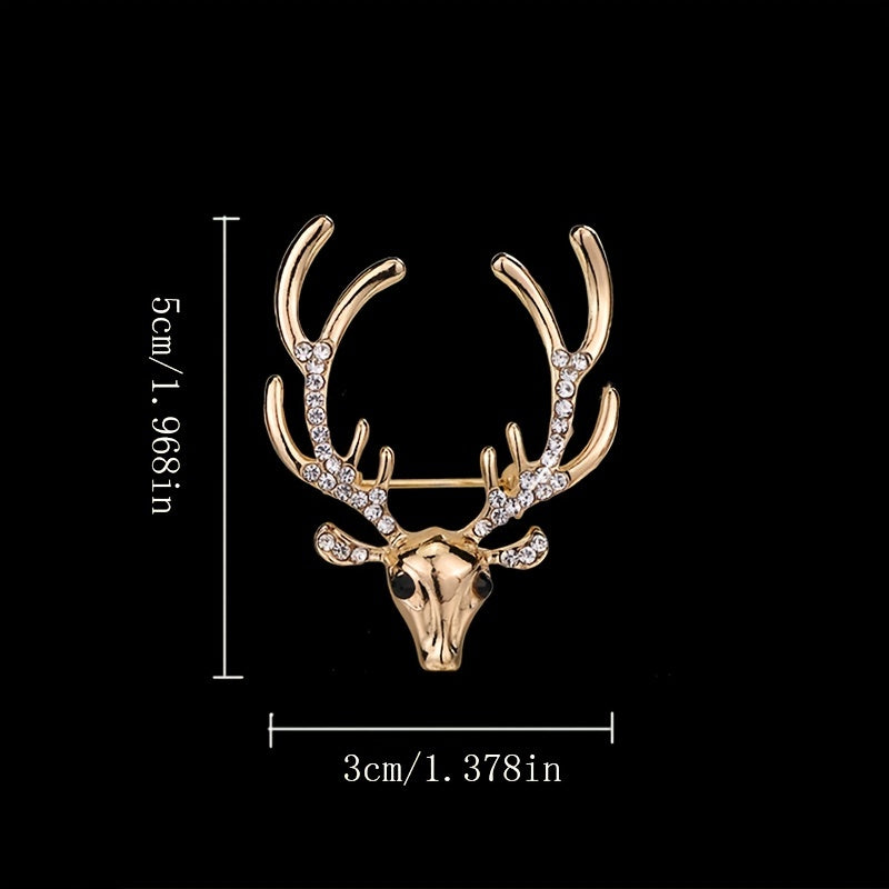 Men's Elk Brooch Tassel Chain for Shirt Suit
