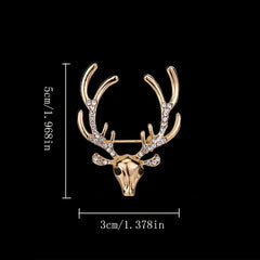 Men's Elk Brooch Tassel Chain for Shirt Suit