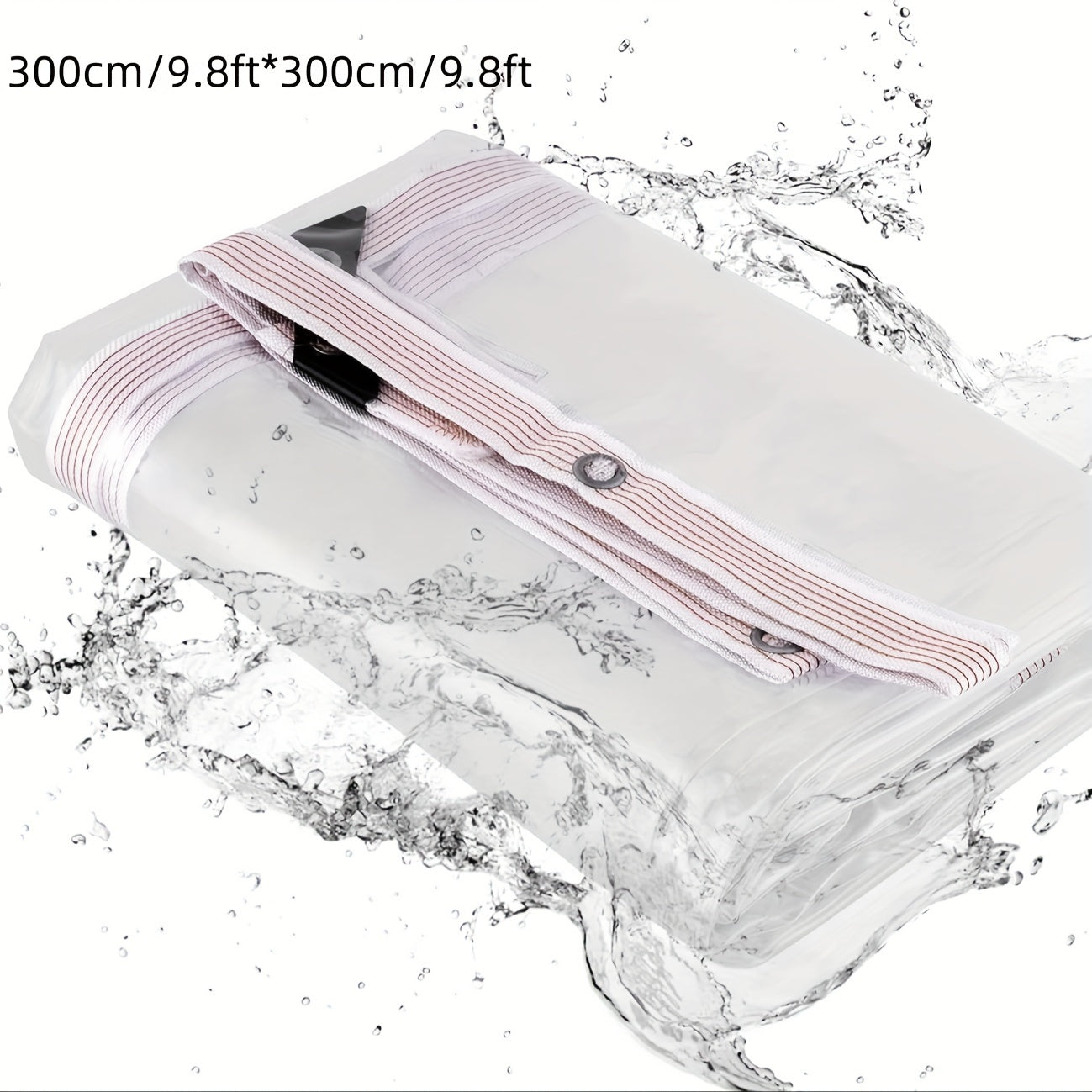 Clear Waterproof Tarp Cover Plastic Tarpaulin Sheet Heavy Duty