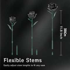 Gothic Roses Bouquet Building Set Artificial Flowers for Valentines & Mothers