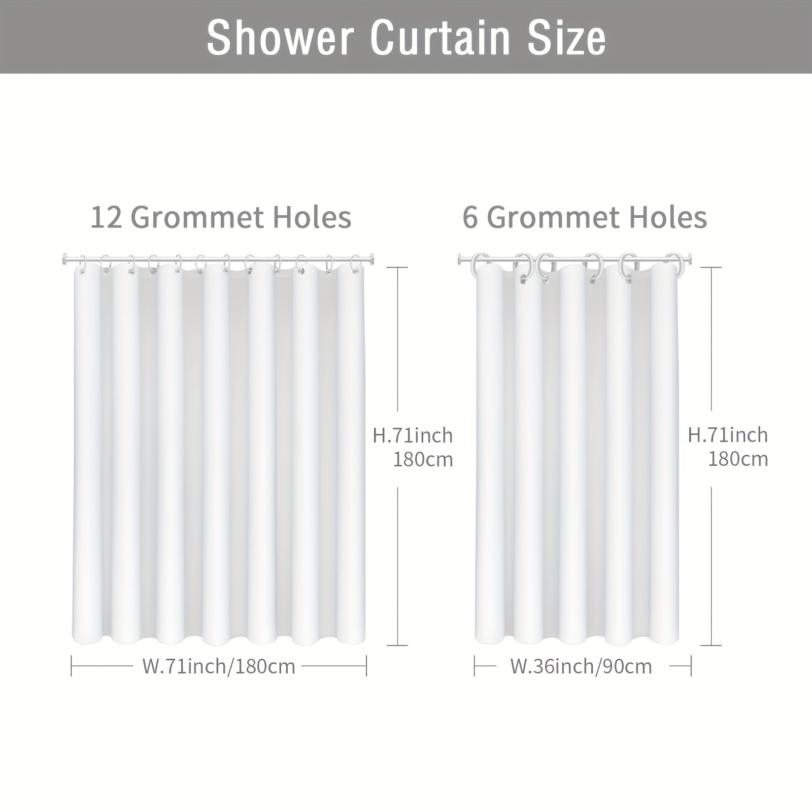 Plants Print Shower Curtain Waterproof Decorative Bathroom Accessories