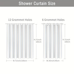 Plants Print Shower Curtain Waterproof Decorative Bathroom Accessories