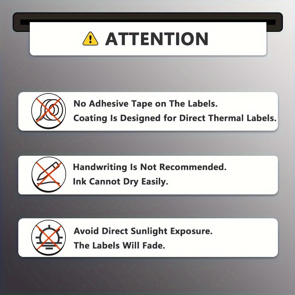 80x60mm Direct Thermal Labels Self Adhesive for Address - Label Compatible