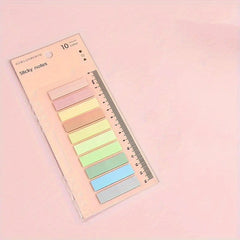 600 Writeable Adhesive Index Tabs Notepad With Ruler