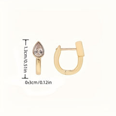 Zircon Drop Earrings for Girl's Birthday