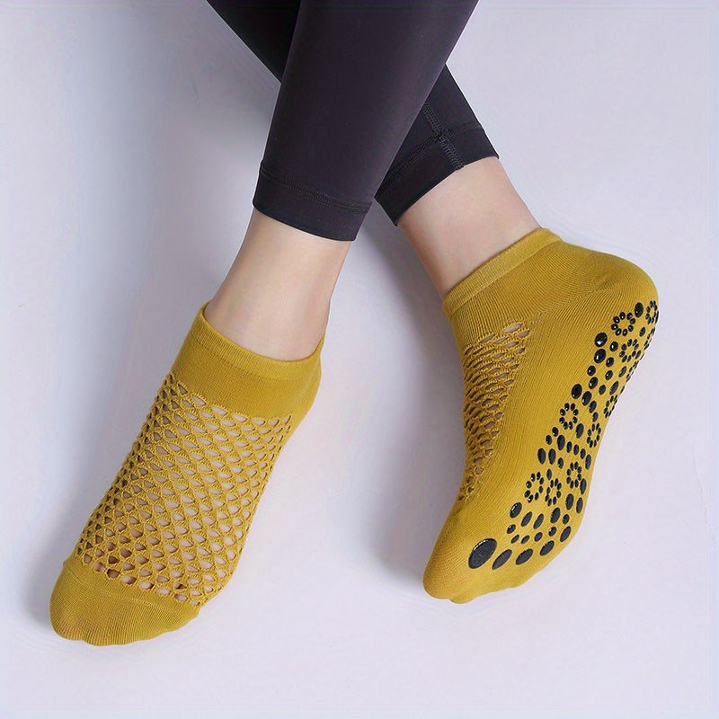 Non Slip Yoga Socks Breathable Mesh for Pilates Fitness