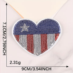4pcs Sequin Pentagram Patches Girls Coat DIY Hand Sewing Accessories