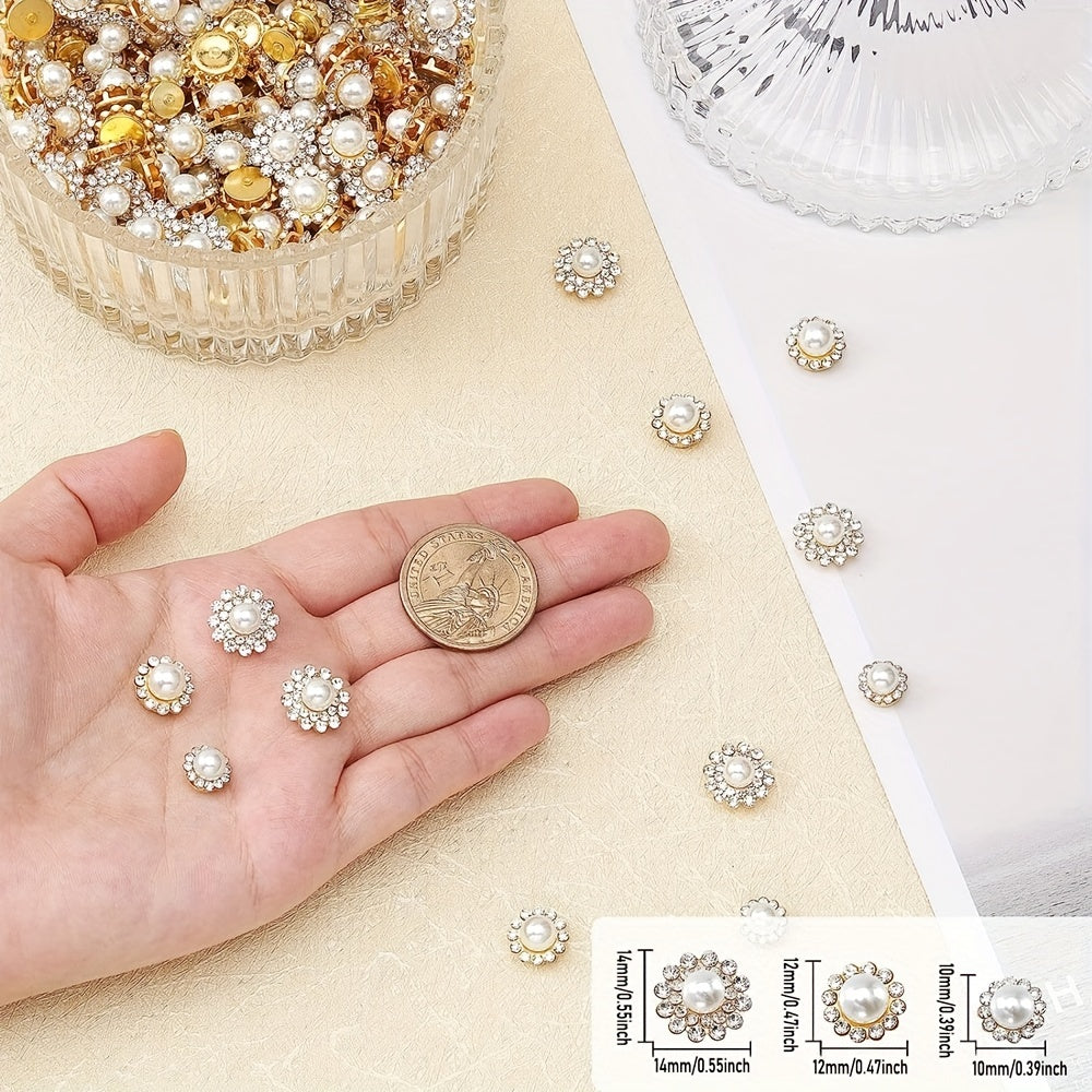 150pcs Flower Claw Cup Rhinestones Crystals Stones Beads Strass