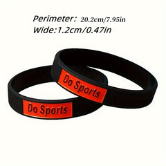 2 Pcs Inspirational Silicone Bracelet for Women