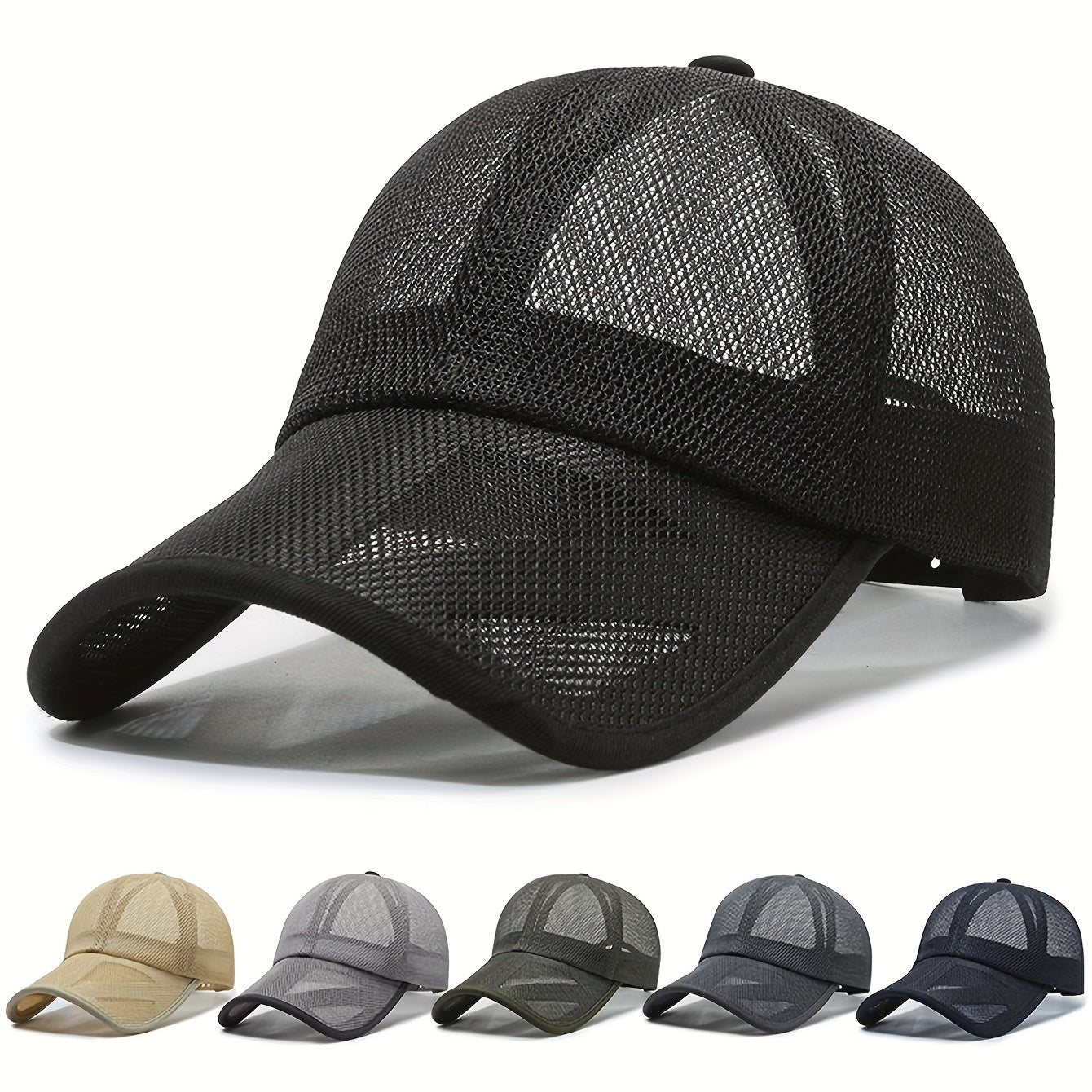 Mesh Trucker Hat Lightweight Golf Baseball Cap Quick Drying Sun Hats Unisex