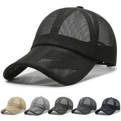 Mesh Trucker Hat Lightweight Golf Baseball Cap Quick Drying Sun Hats Unisex