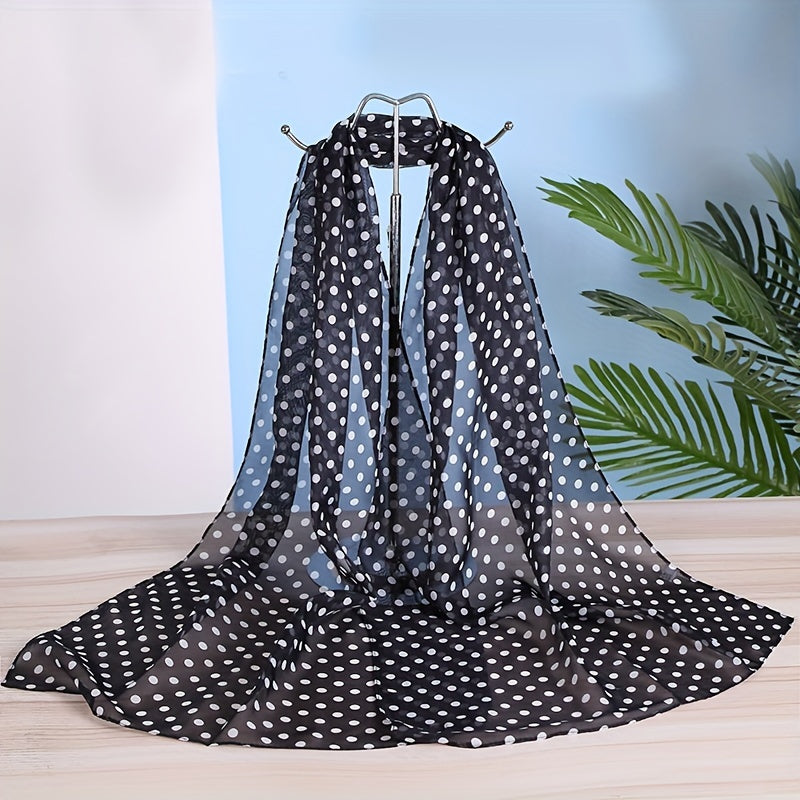Chiffon Shawl Print Yarn Shawl Wraps Sunscreen Windproof Scarf