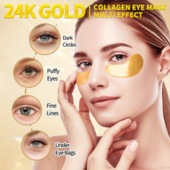 Collagen Golden Eye Mask Firms Skin Diminishes Eye Bags Dark Circles