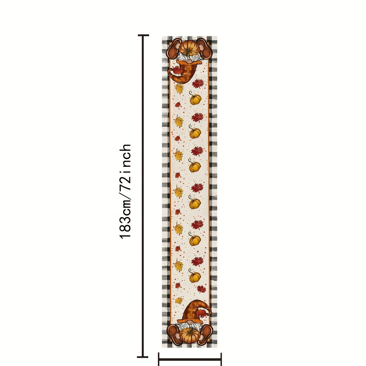Thanksgiving Theme Fall Series Table Runner Polyester Tablecloth