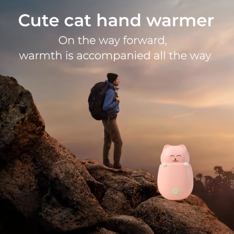 Stay Warm & Pink Pet Cat Rechargeable Hand Warmer 2 Gear Adjustment