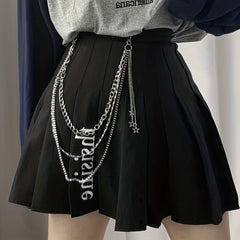Star Pendant Chain For Pant Metal Trousers Jeans Key Chain
