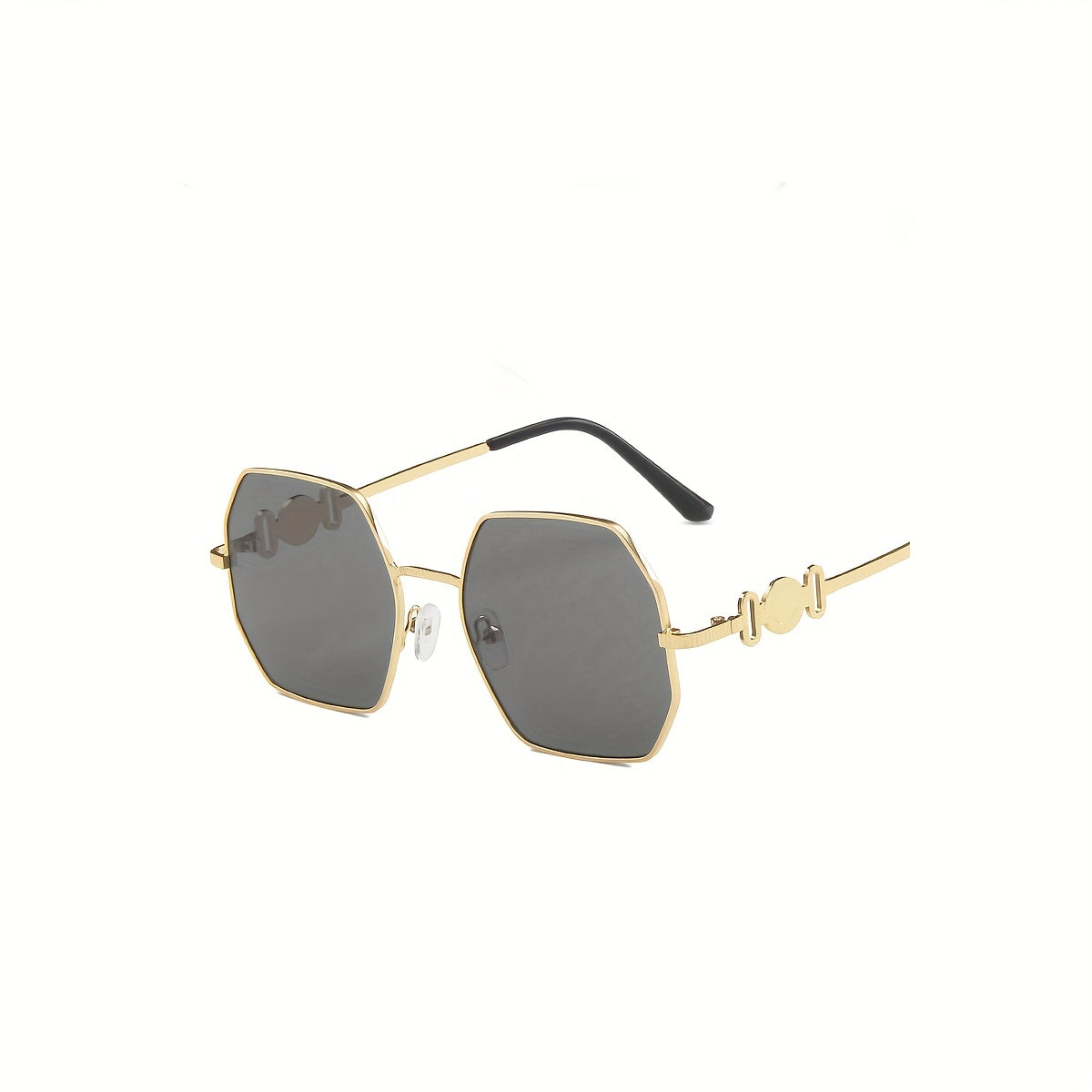 Men's Polygonal Metal Sunglasses for Outdoor Sports