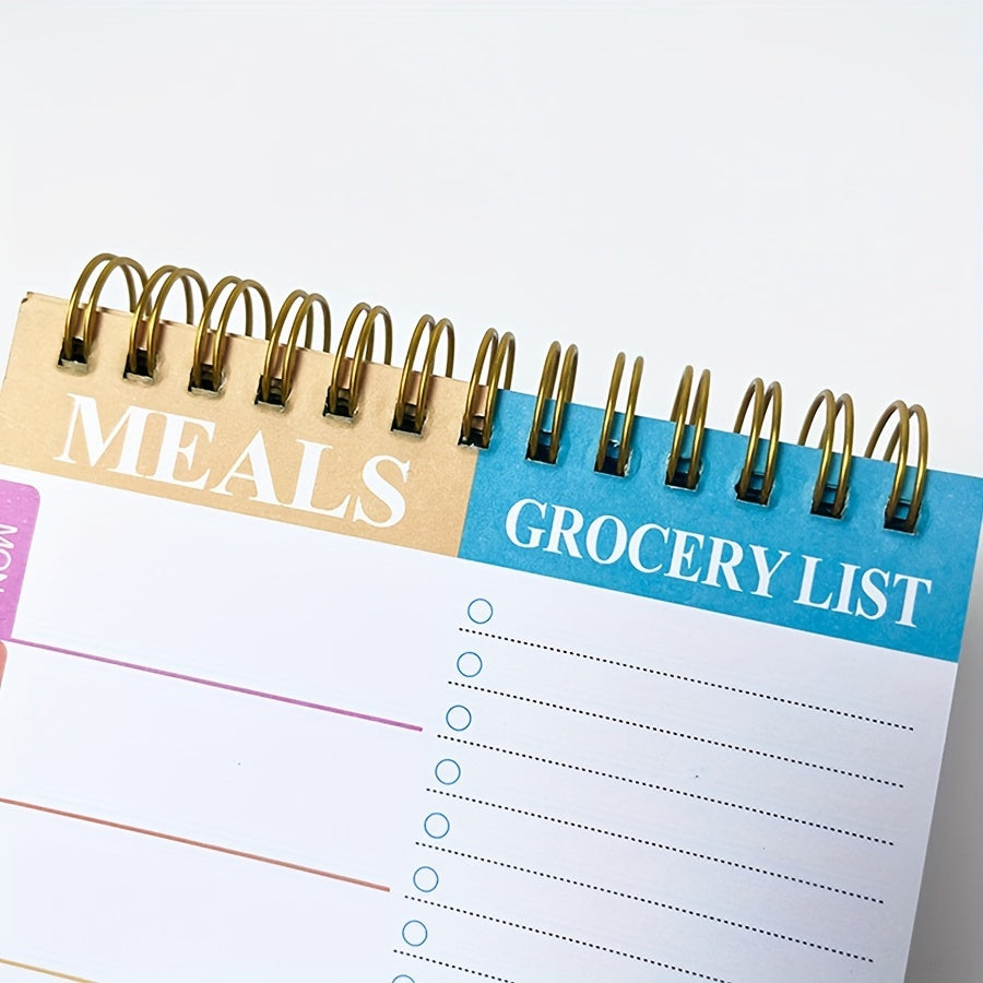 Weekly Meal Planner Notepad 90 Pages Tear Off Grocery Checklist