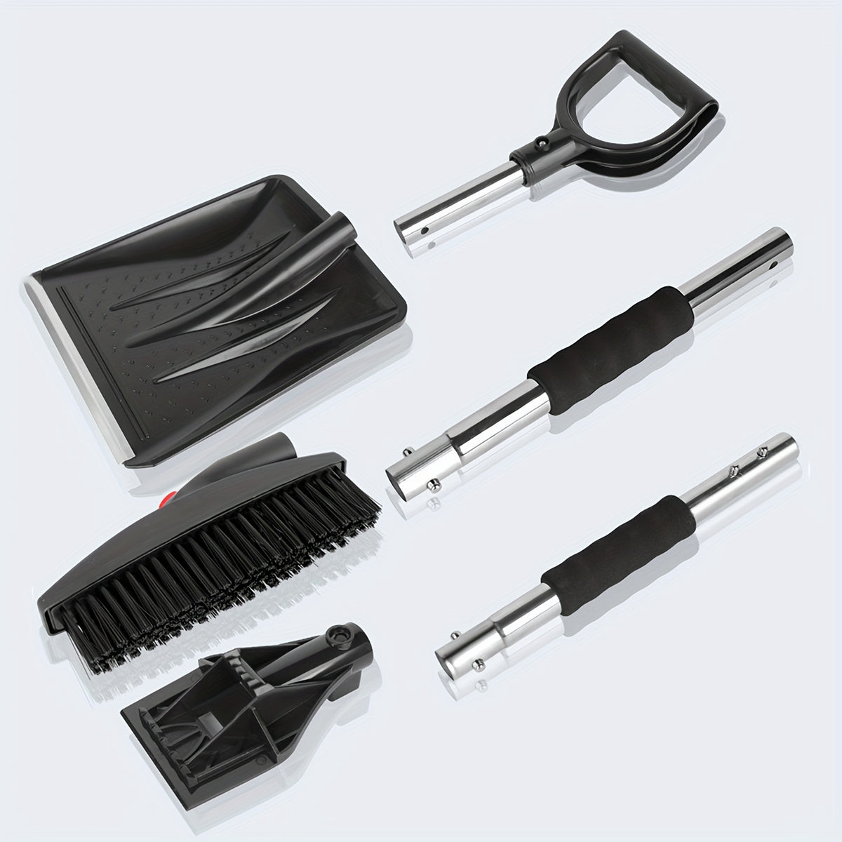 3-in-1 Car Snow Shovel Telescopic Ice Shovel Snow Removal Tool