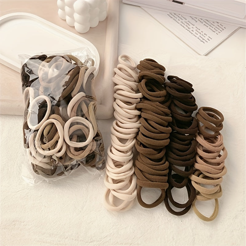 50pcs Hair Ties for Women, Elastic and Durable Rubber Bands for Ponytails