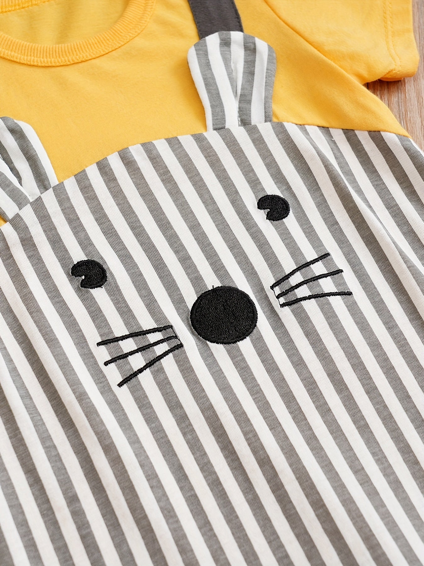 Mouse Print Baby Boys Long Sleeve Jumpsuit