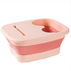 Folding Bubble Foot Bath Bucket with Lid for Home Travel