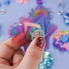 DIY Crafts Fidget Spinner Epoxy Resin Silicone Plaster Mold Anti Stress Toy