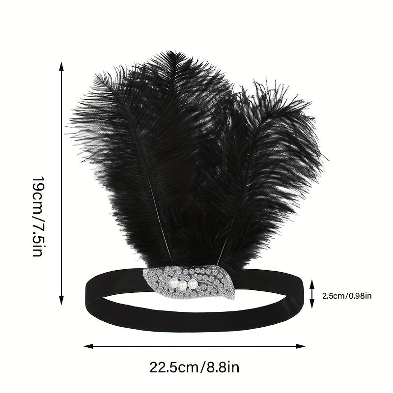 Feather Headband Female Halloween Party Hair Accessory