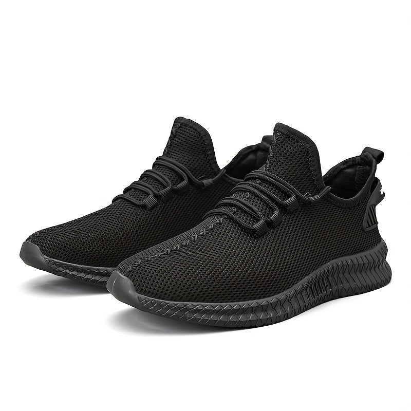 Men's Breathable Lace Up Running Shoes Outdoor Athletic Sneakers