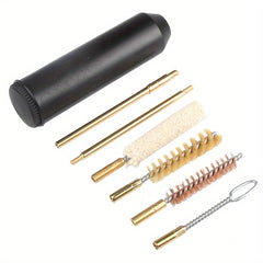 7pcs Tactical Cleaning Kit Cal 38 357 9mm Military Tool Rod Brush Pocket Size