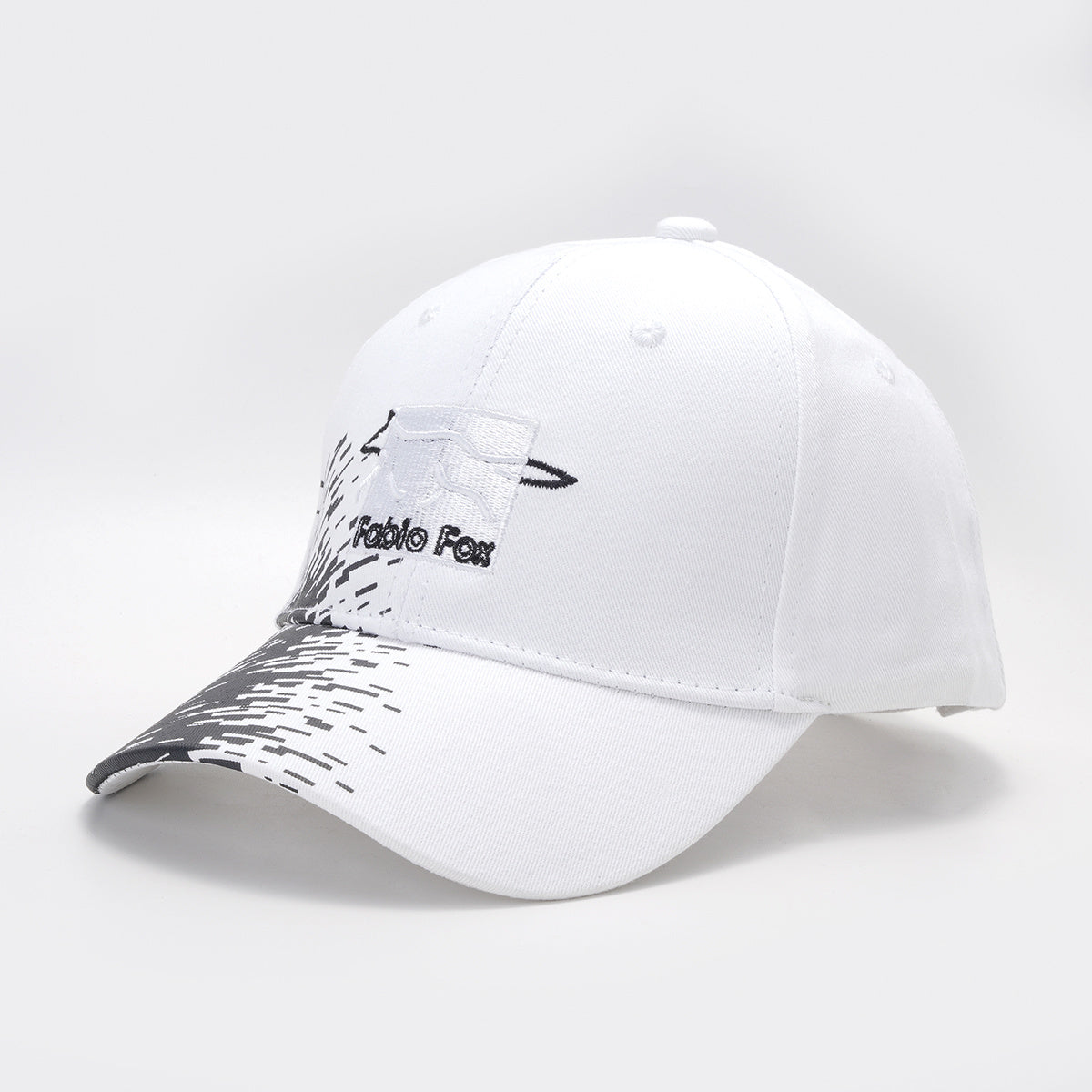 Fox Patch Baseball Cap Solid Embroidery Adjustable Cotton Sun Hat