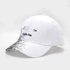 Fox Patch Baseball Cap Solid Embroidery Adjustable Cotton Sun Hat