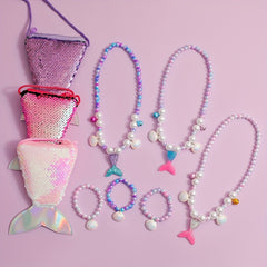 Mermaid Tail and Shell Accessory Set for Girls