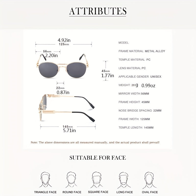 Men's UV Protection Round Frame Sports Sunglasses