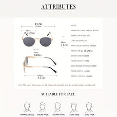 Men's UV Protection Round Frame Sports Sunglasses