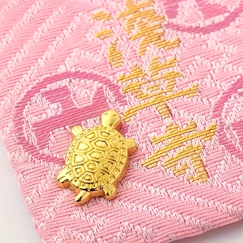 Golden Turtle Decoration for Wealth and Luck